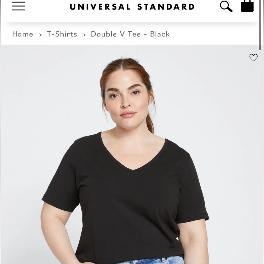 Universal Standard V Neck Shirt